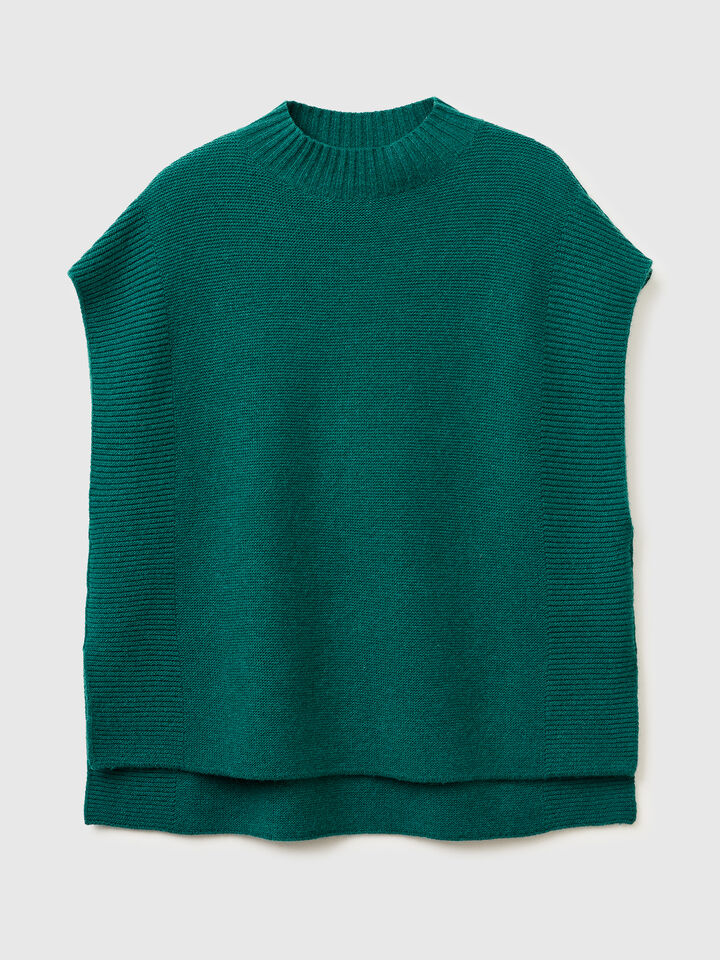 SLEEVELESS SWEATER Women image number 5